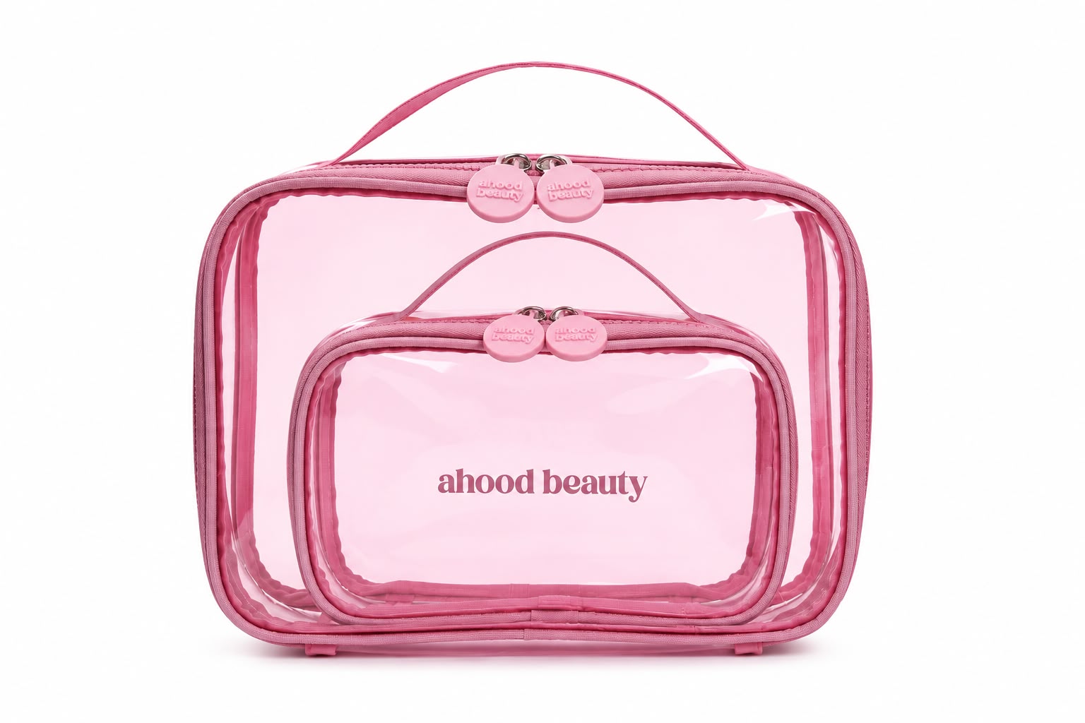 2in1 Cosmetics Pink Bag – Ahood Beauty