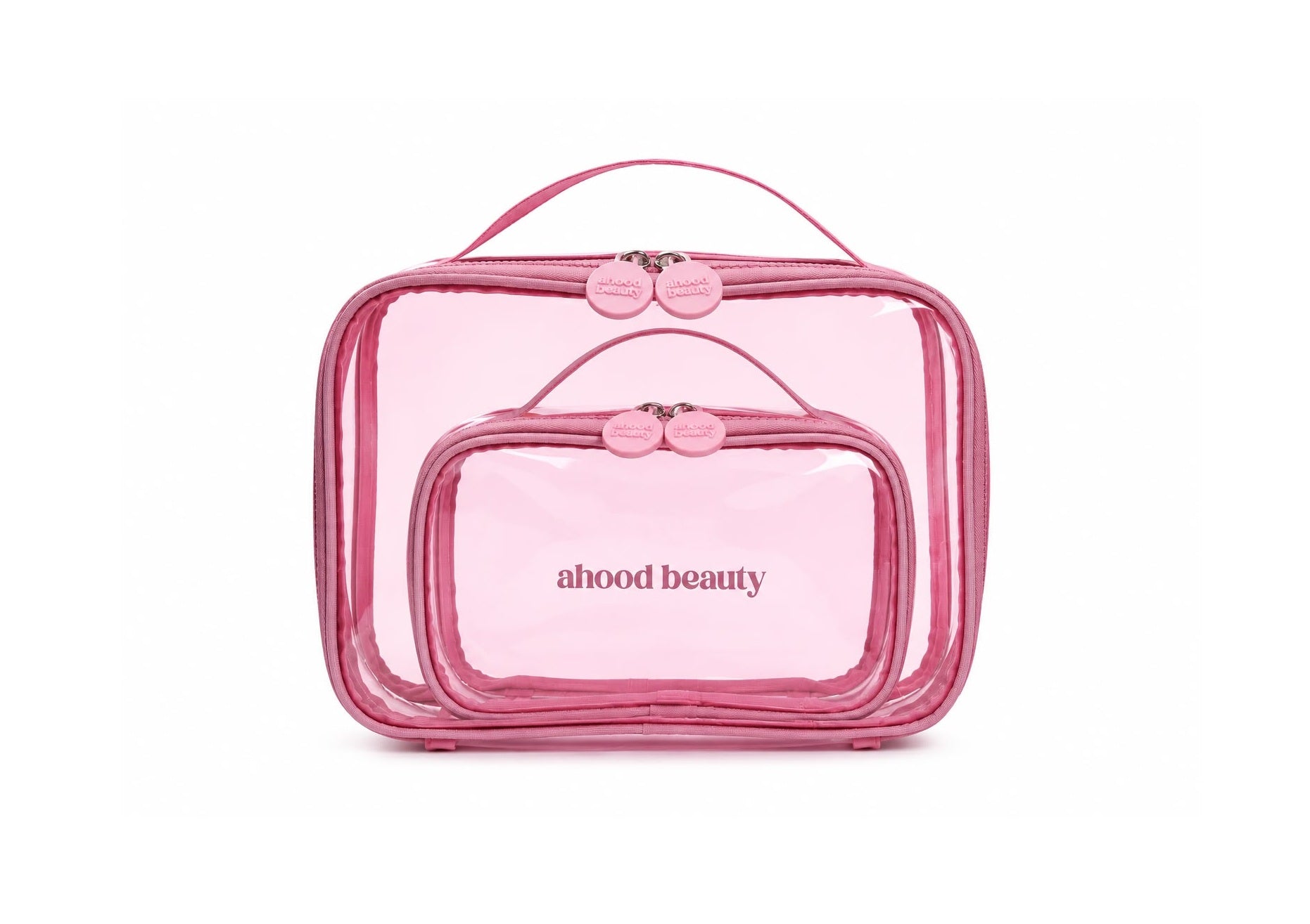 2in1 Cosmetics Pink Bag – Ahood Beauty