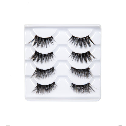 Elegant Eyelash Set - 4 pairs