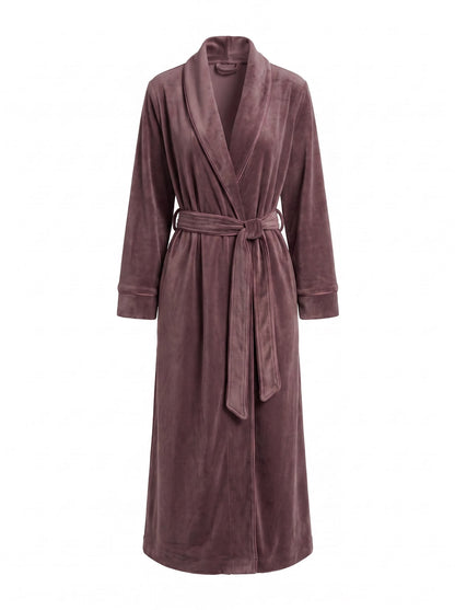 Velvet Robe - Dark Brown