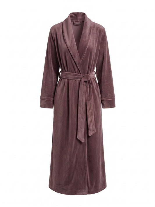Velvet Robe - Dark Brown