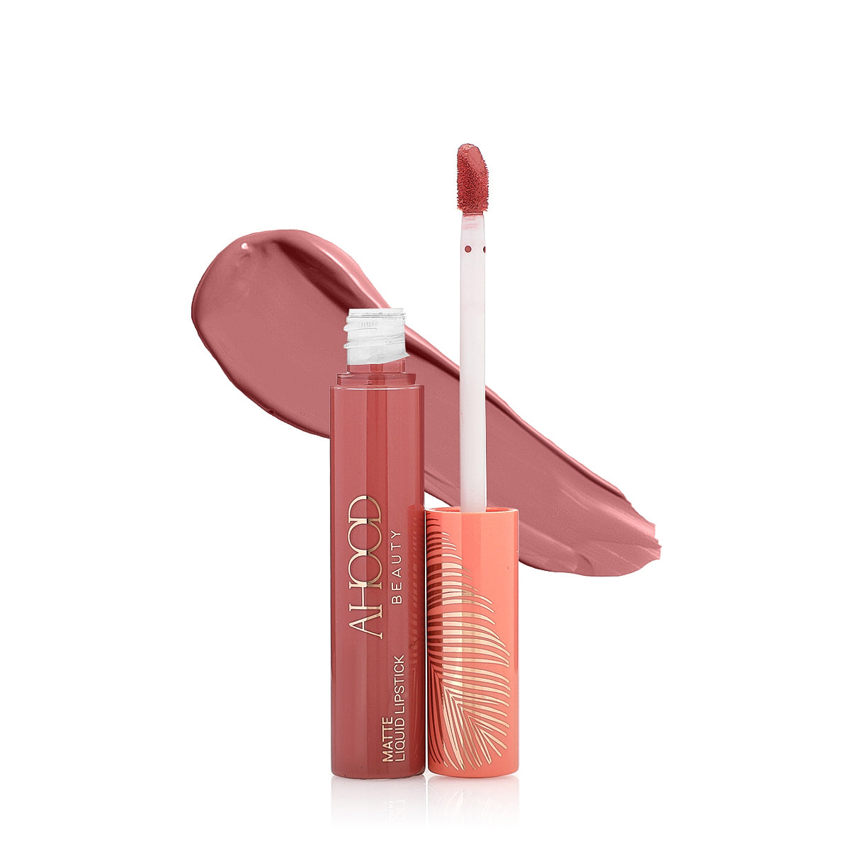 Coral Eyeshadow & Lipstick Set - 4 pcs